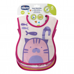 Chicco Easy Meal σαλιάρες 6m+ σετ των 3