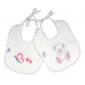 Σαλιάρα αδιάβροχη Baby Star Sweet Dots 21 x 19 cm