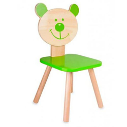 Ξύλινη καρέκλα Αρκουδάκι Classic world™ Green Bear