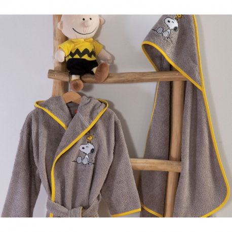 Βρεφικό μπουρνούζι Nef-Nef Homeware Snoopy Peanuts Grey