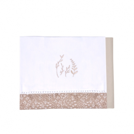 Σεντόνια καλαθούνας Baby Star Φυλλώματα σετ των 2