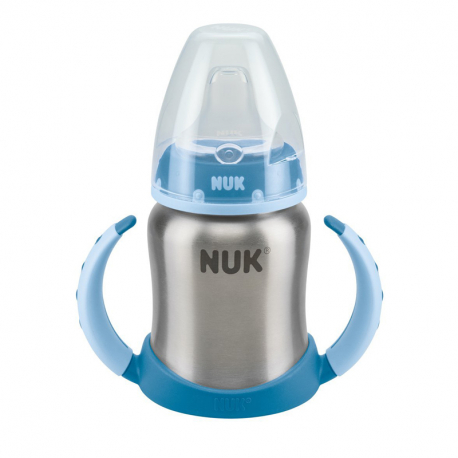 NUK® ανοξείδωτο εκπαιδευτικό μπιμπερό First Choice 125 ml 6M+