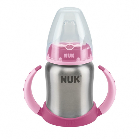 NUK® ανοξείδωτο εκπαιδευτικό μπιμπερό First Choice 125 ml 6M+