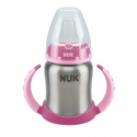 NUK® ανοξείδωτο εκπαιδευτικό μπιμπερό First Choice 125 ml 6M+