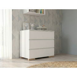 Βρεφική Συρταριέρα Casababy Stars White/Natural