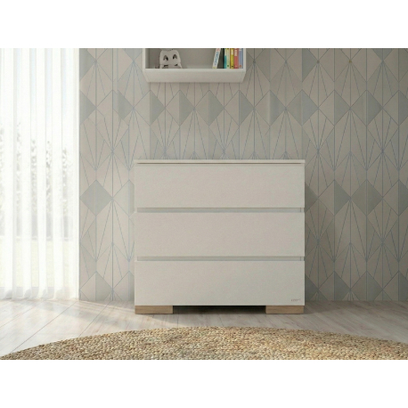 Βρεφική Συρταριέρα Casababy Stars White/Natural