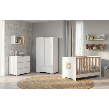 Βρεφικό Κρεβάτι Casababy Stars White/Natural