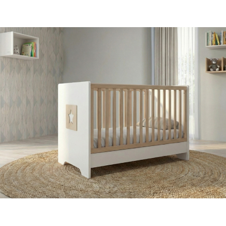 Βρεφικό Κρεβάτι Casababy Stars White/Natural
