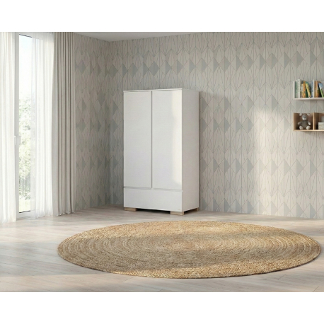 Βρεφική ντουλάπα Casababy Stars White/Natural