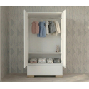 Βρεφική ντουλάπα Casababy Stars White/Natural