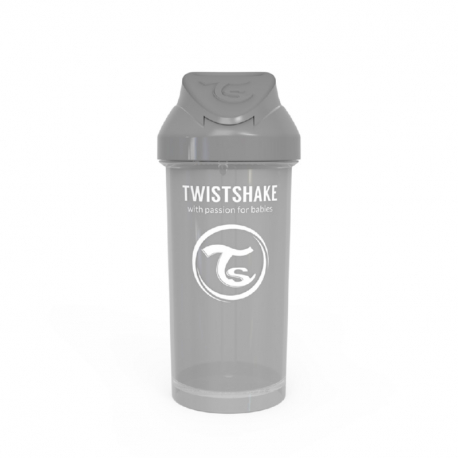 Κύπελλο Twistshake Straw Cup Pastel Grey 360ml