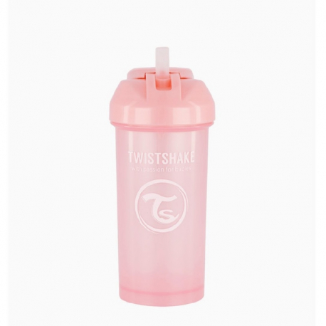 Κύπελλο Twistshake Straw Cup Pastel Pink 360ml