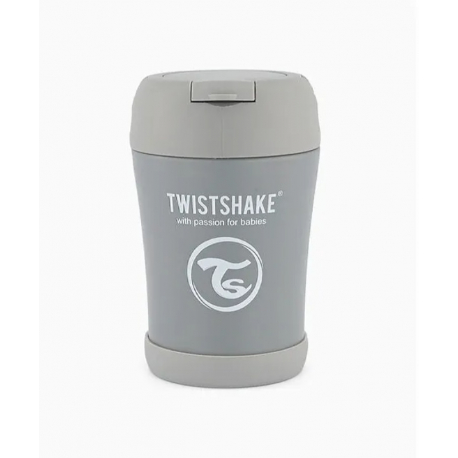 Ισοθερμικό δοχείο φαγητού Twistshake Pastel Grey 350ml