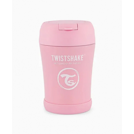 Ισοθερμικό δοχείο φαγητού Twistshake Pastel Pink 350ml