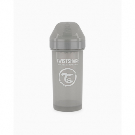 Κύπελλο Twistshake Kid Cup Pastel Grey με μίξερ φρούτων 360ml