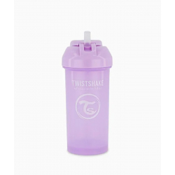 Twistshake Κύπελλο Straw Cup Pastel Purple 360ml