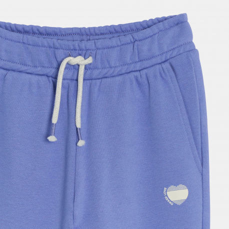Okaidi Παντελόνι φόρμας από χνουδωτό ύφασμα, βιολετί για κορίτσια