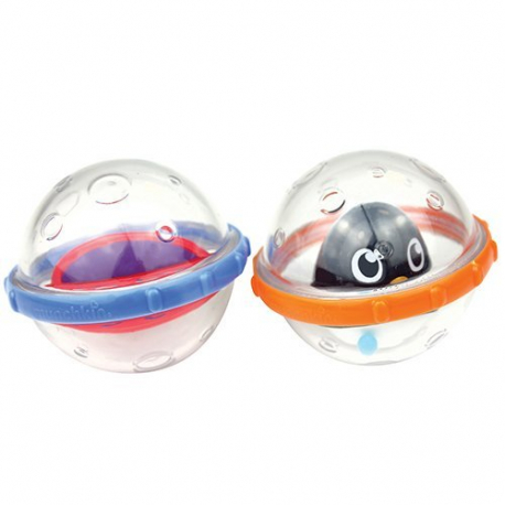 Διάφανες μπαλίτσες μπάνιου Munchkin Float &amp; Play Bubbles σετ των 2