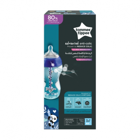 Μπιμπερό Tommee Tippee Advanced Anti-Colic μέτριας ροής 340ml 3m+(1τμχ)