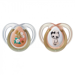 Tommee Tippee πιπίλες Moda 0-6m για κορίτσι, σετ των 2