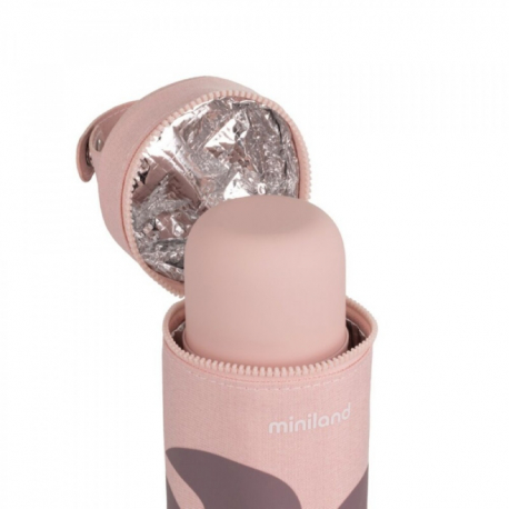 Θερμομονωτική θήκη Miniland Thermibag Leaves 500 ml