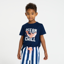 Okaidi Ensemble de pyjama bleu garcon