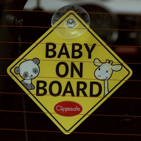 Clippasafe Σήμα αυτοκινήτου &quot;Baby on Board&quot;