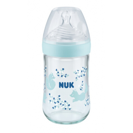 NUK® μπιμπερό Nature Sense με δείκτη ελέγχου θερμοκρασίας 240 ml 0-6M