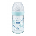 NUK® μπιμπερό Nature Sense με δείκτη ελέγχου θερμοκρασίας 240 ml 0-6M