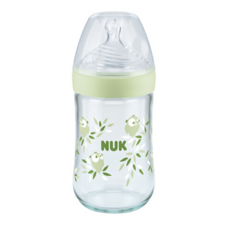 NUK® μπιμπερό Nature Sense με δείκτη ελέγχου θερμοκρασίας 240 ml 0-6M