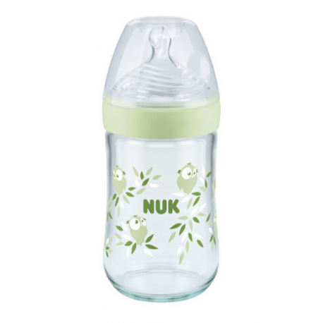NUK® μπιμπερό Nature Sense με δείκτη ελέγχου θερμοκρασίας 240 ml 0-6M