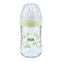 NUK® μπιμπερό Nature Sense με δείκτη ελέγχου θερμοκρασίας 240 ml 0-6M