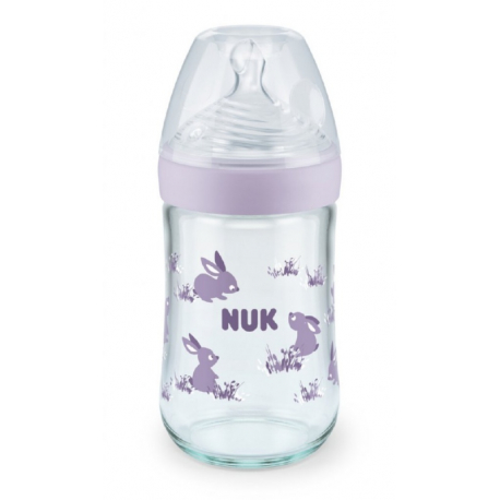 NUK® μπιμπερό Nature Sense με δείκτη ελέγχου θερμοκρασίας 240 ml 0-6M