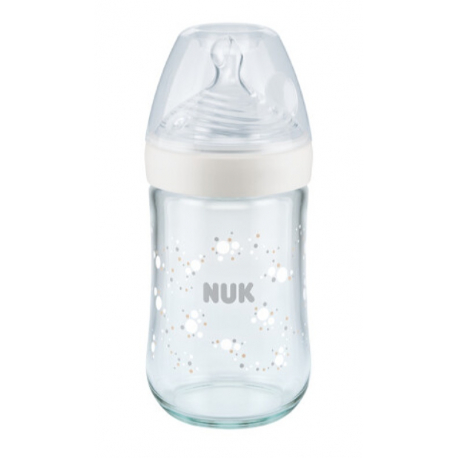 NUK® μπιμπερό Nature Sense με δείκτη ελέγχου θερμοκρασίας 240 ml 0-6M