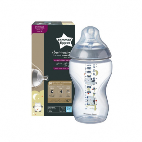 Tommee tippee μπιμπερό Closer to nature Ollie the Owl μέτριας ροής 340 ml 3M+