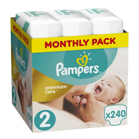 Πάνες monthly pack Pampers® Premium Care No 2 (4-8 kg) 240 τεμάχια