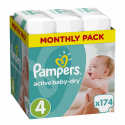 Πάνες monthly pack Pampers® Active Baby-Dry No 4 (8-14 kg) 174 τεμάχια