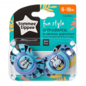 Tommee Tippee Πιπίλες Ecomm Fun 6-18m, σετ των 2