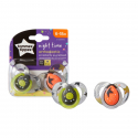 Tommee Tippee Πιπίλες νύχτας Ecomm Night 6-18m, σετ των 2