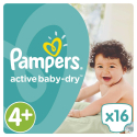 Πάνες Pampers® Active Baby-Dry No 4+ (9-16 kg) 16 τεμάχια