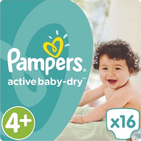 Πάνες Pampers® Active Baby-Dry No 4+ (9-16 kg) 16 τεμάχια