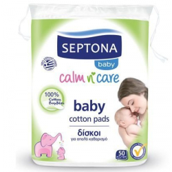 SEPTONA Baby βρεφικοί δίσκοι καθαρισμού 50 τεμάχια