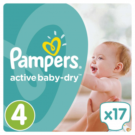 Πάνες Pampers® Active Baby-Dry No 4 (8-14 kg) 17 τεμάχια