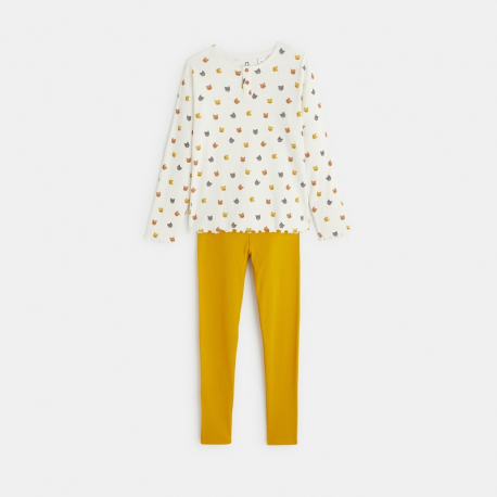 Okaidi Pyjama 2 pieces en jersey cotele motifs chats