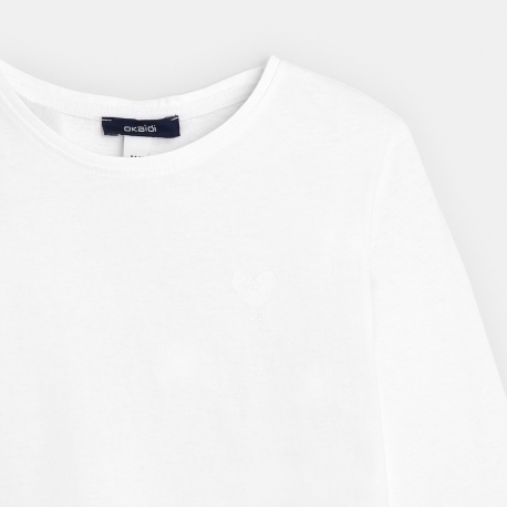 Okaidi T-shirt basique motif c?ur