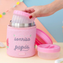 LAKEN σετ θερμός 1000 ml με θήκη Mr. Wonderful Infinito και δοχεία φαγητού