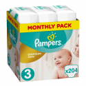 Πάνες monthly pack Pampers® Premium Care No 3 (5-9 kg) 204 τεμάχια