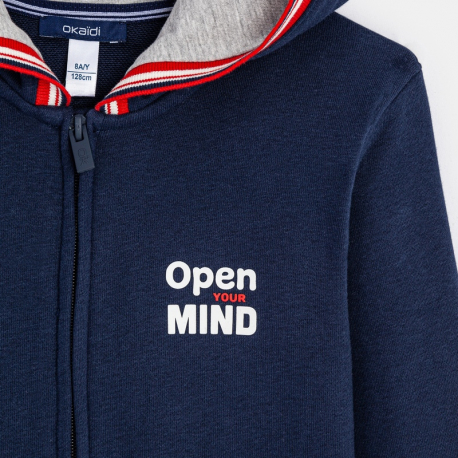 Okaidi Sweat-shirt a capuche &quot;open mind&quot;