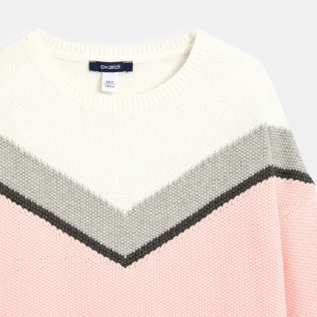 Okaidi Pull jacquard col rond