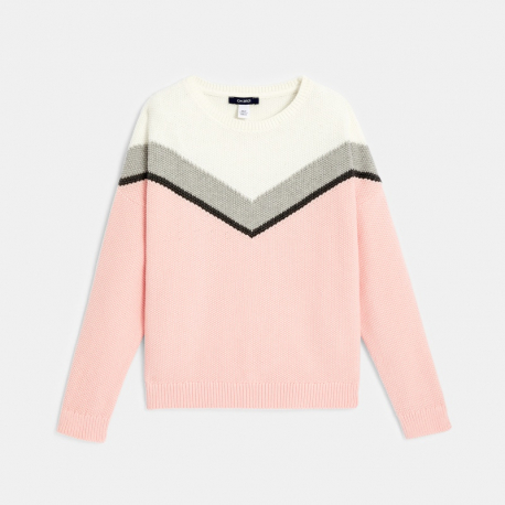 Okaidi Pull jacquard col rond